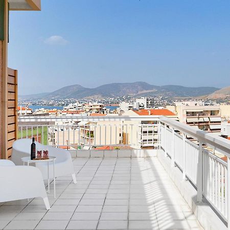 Modern Penthouse Overlooking Halkis Chalkís Eksteriør billede