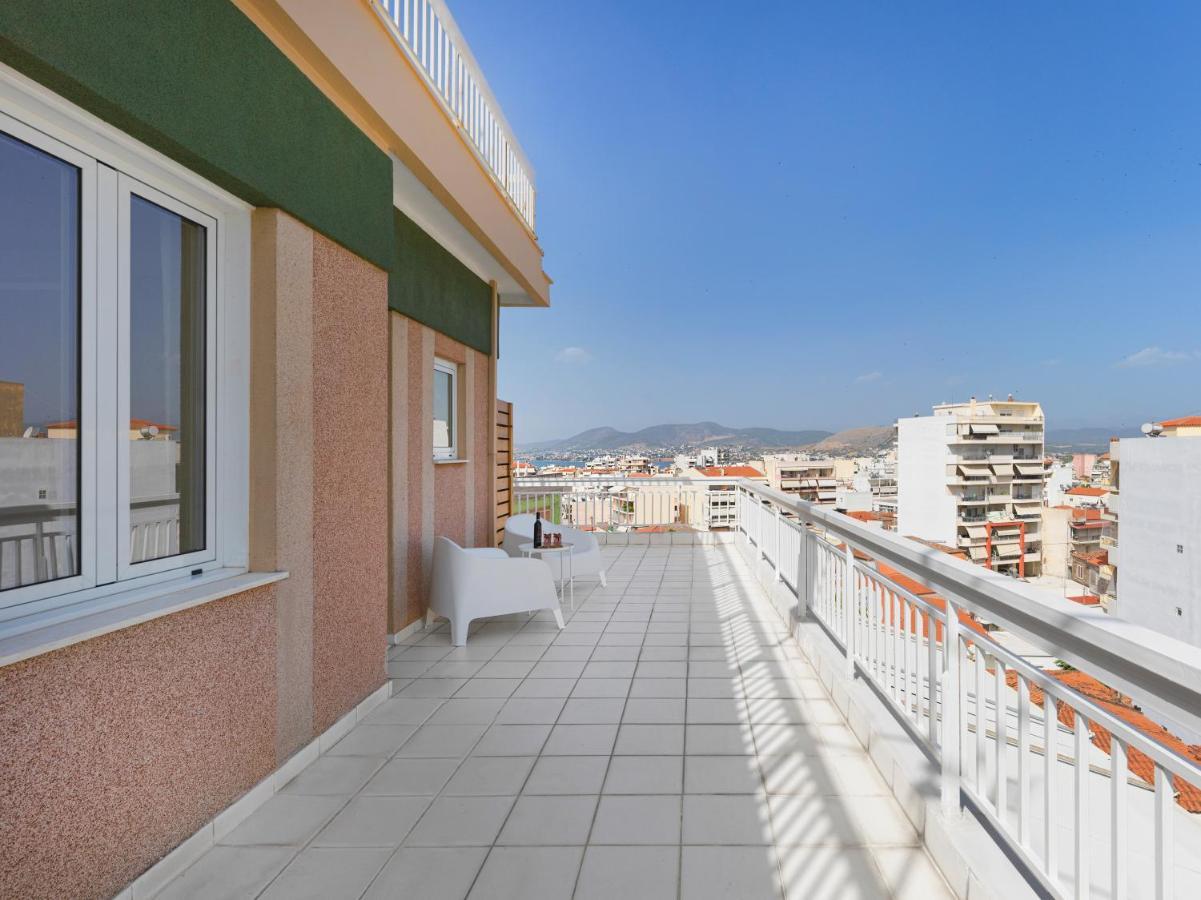 Modern Penthouse Overlooking Halkis Chalkís Eksteriør billede